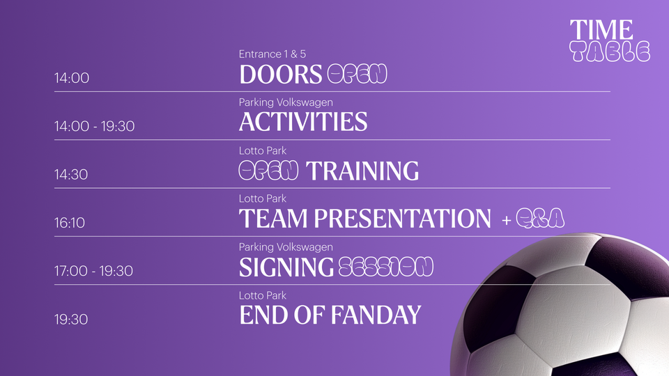 PLANNING FAN DAY